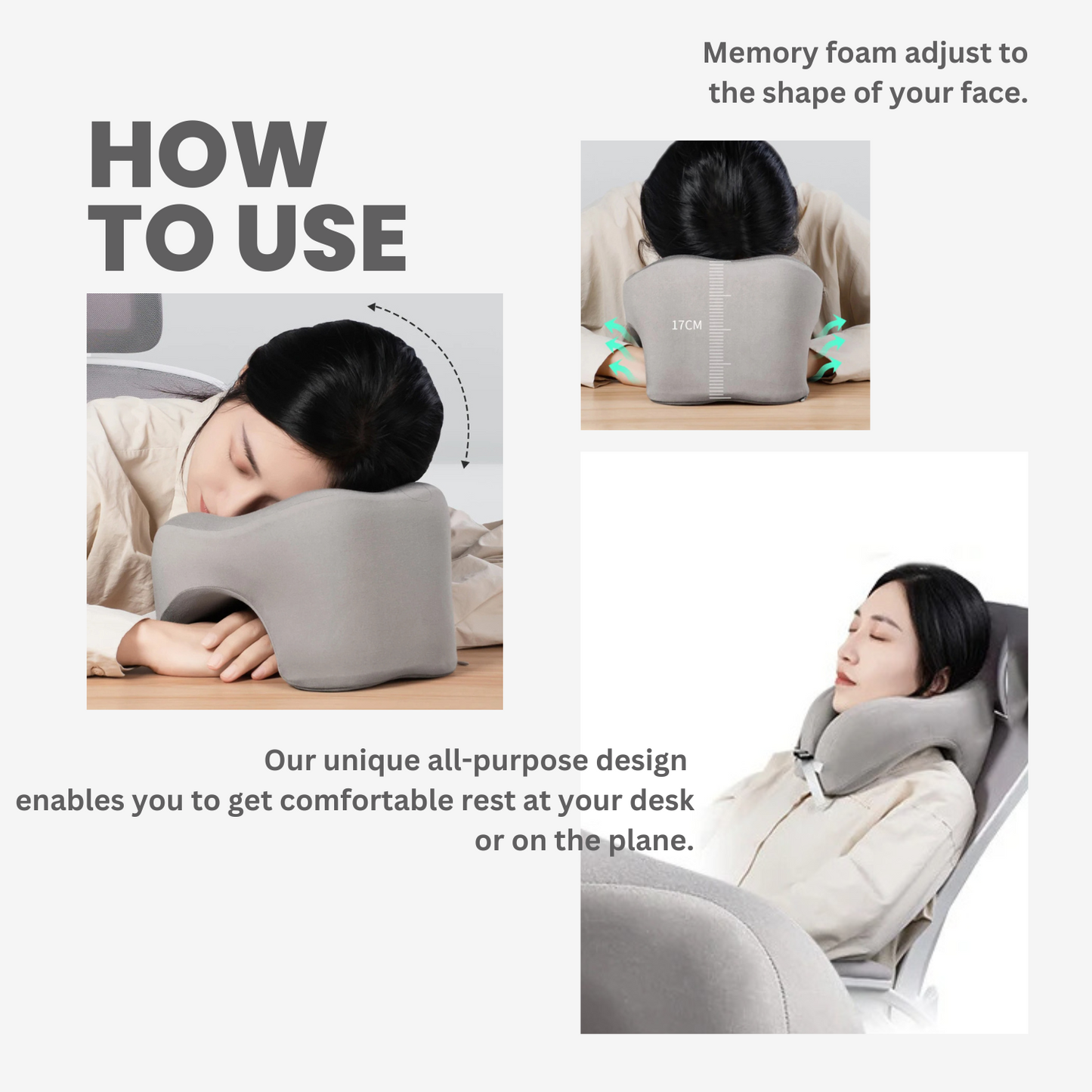 Shrinkpack Universal Nap and Travel Pillow